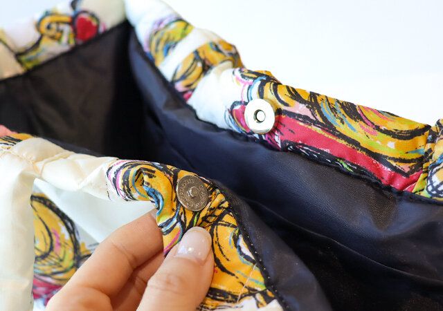 ヒスミニのバッグ付録 間口 マグネットボタン