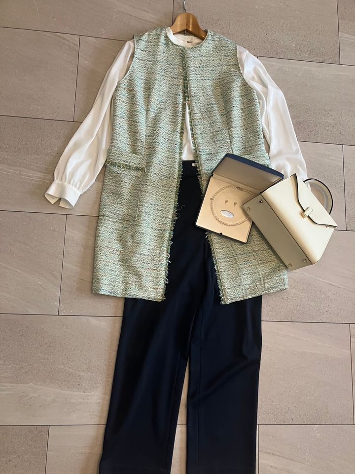 オーダーメイドのジレを使ったパンツスタイル