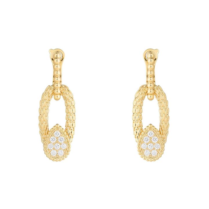 「セルパンボエム ヴィンテージ」イヤリング（YG×ダイヤモンド）￥1,438,800（予定価格）