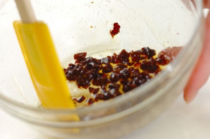 簡単！菊芋と水菜のユズ風味ラぺサラダ by金丸 利恵さんの作り方1