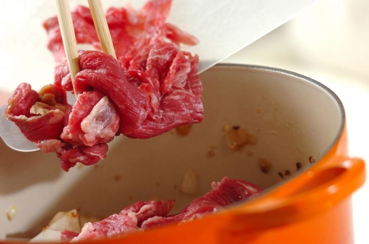 牛肉と大根のカレーの作り方2