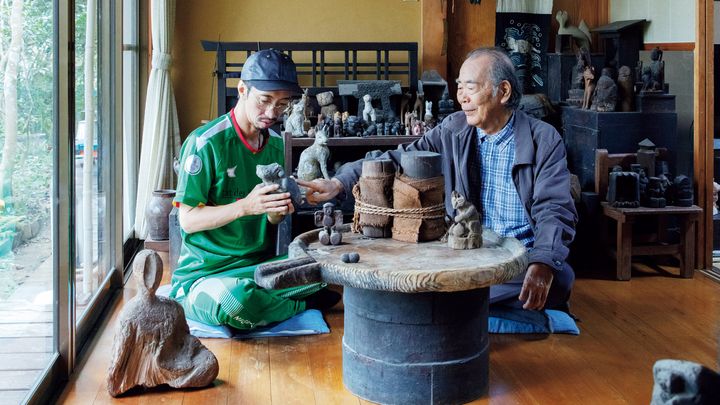 オカルトコレクター田中俊行さんと鶴岡幸彦さん
