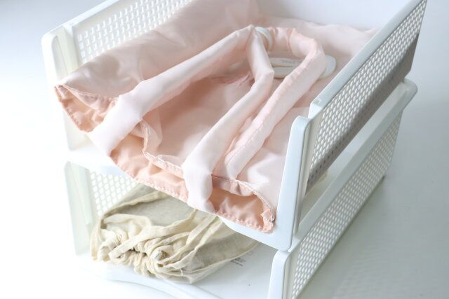 積み重ねられる収納トレー（ロング） 使用例