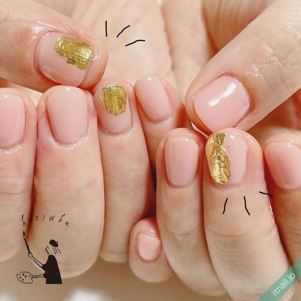 小粒nailが投稿したネイルデザイン [photoid:I0130825] via Itnail Design (747657)