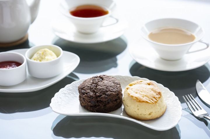 「ロビーラウンジ」で提供されるクリームティー