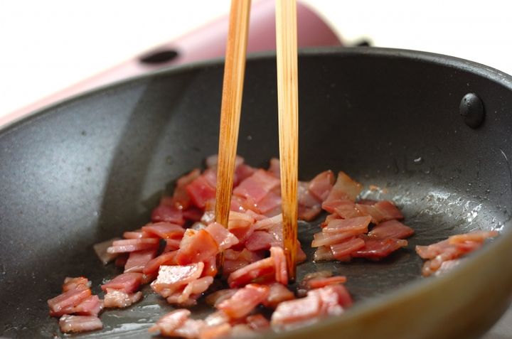 菜の花ポテトサラダのスタッフドバゲットの作り方3
