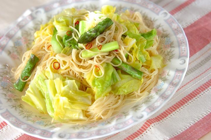 春野菜のパスタ