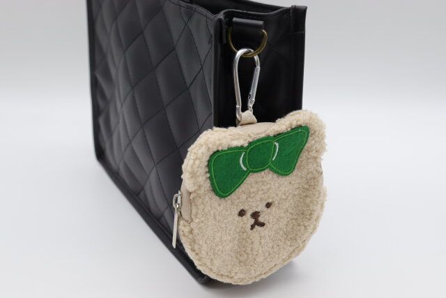 クアッカポーチ（10cm×10cm×2cm） カラビナ