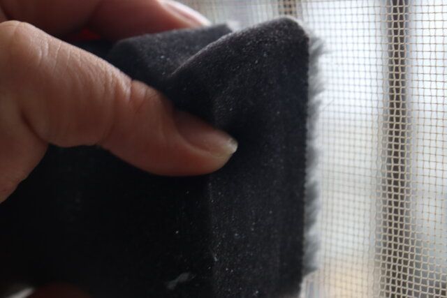 ダイソー フィルター汚れスッキリスポンジ 使用例