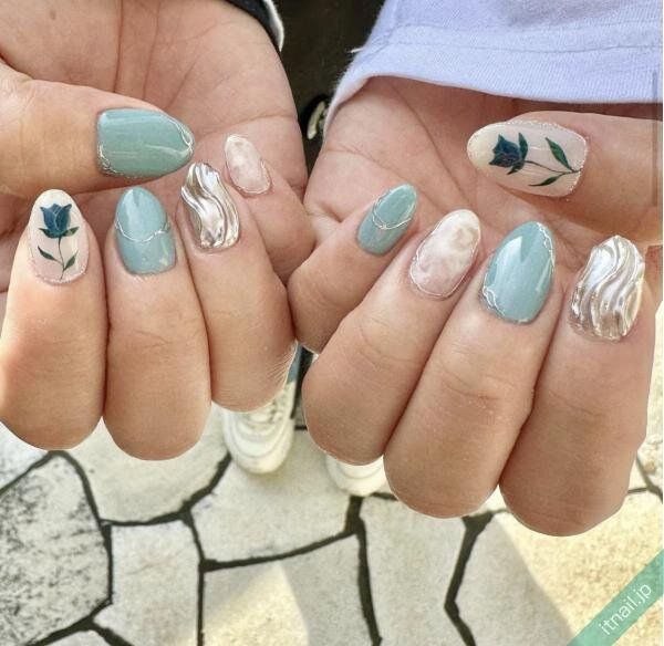 nail salon Petalが投稿したネイルデザイン [photoid:I0126271] via Itnail Design (747794)