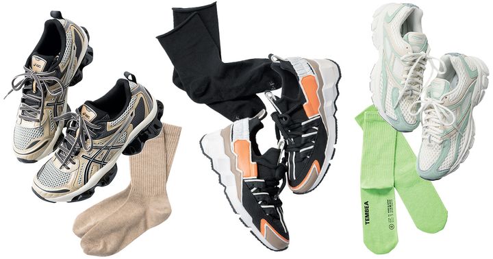 ソックスとスニーカーの組み合わせ３選