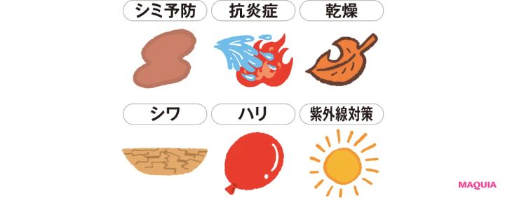 シミ予防 抗炎症 乾燥 シワ ハリ 紫外線対策