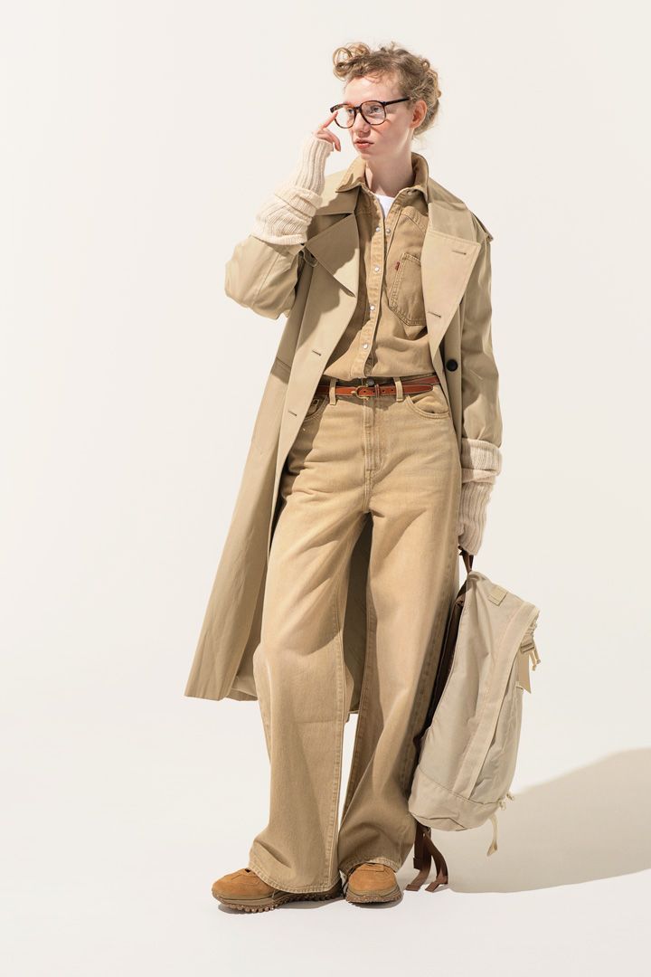 ベージュ、グレイ、ネイビーのベーシックカラーを重ねたりグラデーションするテクニック6選