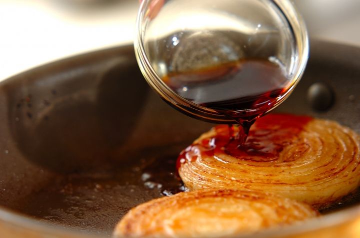 新玉ネギの照り焼きステーキの作り方2