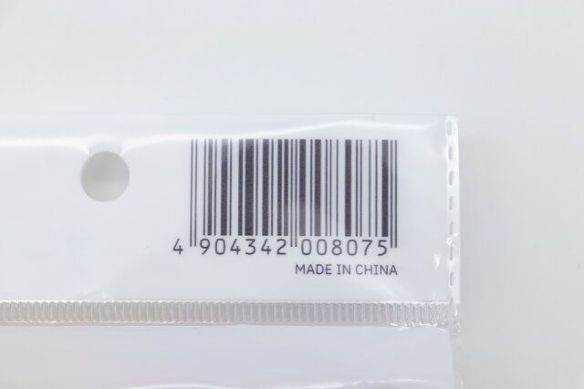 ダイソー コーナークリップ 6P パッケージ JANコード