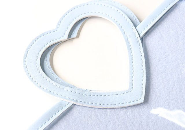 推し活バッグ、ハートハンドル付2WAYショルダーバッグ デザイン