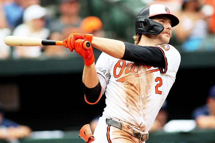 オリオールズのガナー・ヘンダーソン（C）ロイター／USA TODAY Sports