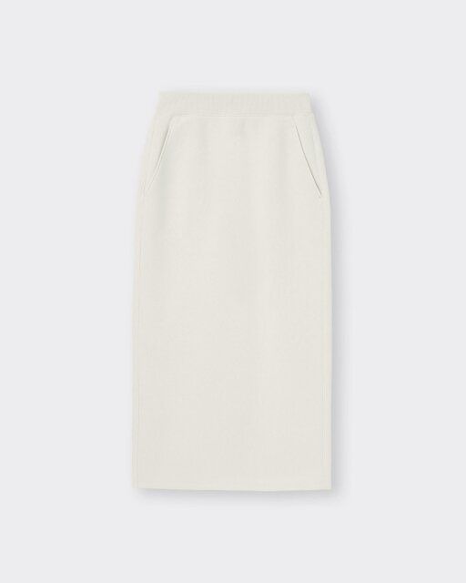 GU ヘビーウェイトスウェットナロースカート NATURAL