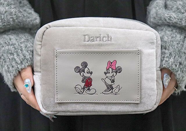 大人にぴったりなミッキー＆ミニーの付録 ポーチサイズ感