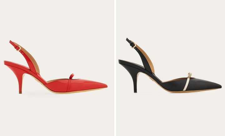 画像: スリングバック[ヒール高7cm]各￥143,000 出典：フェラガモ