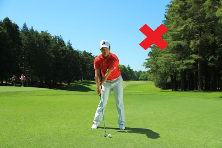 初・中級者にオススメ！スライス、プッシュアウトを防ぐにはスパットを設定し目標を見ない！