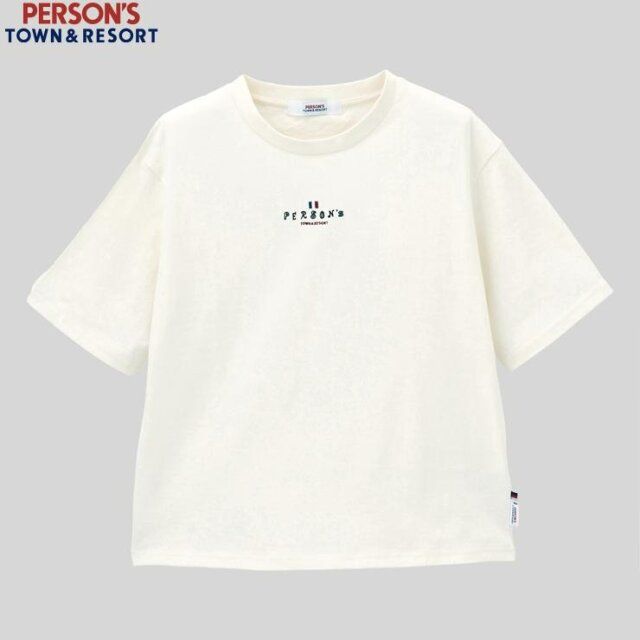 しまむらのロゴ刺繍Tシャツ