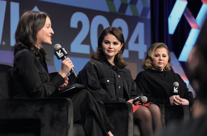 サウス・バイ・サウスウエストのイベントに親子で登壇したときの様子。メンタルヘルスに関するディスカッションに参加した。Photo_ AP／Aflo