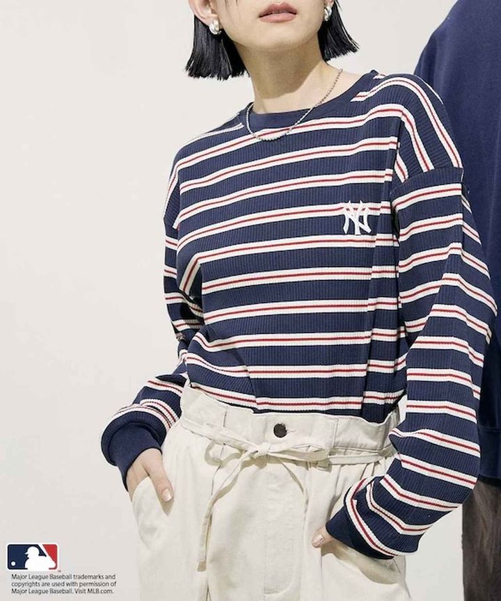 画像: MLB マルチボーダーリブロンT￥6,380（FREAK'S STORE） www.daytona-park.com