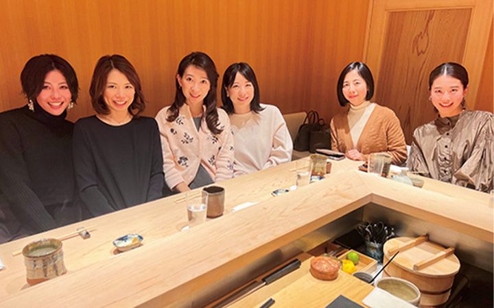 ママ６人のお寿司忘年会
