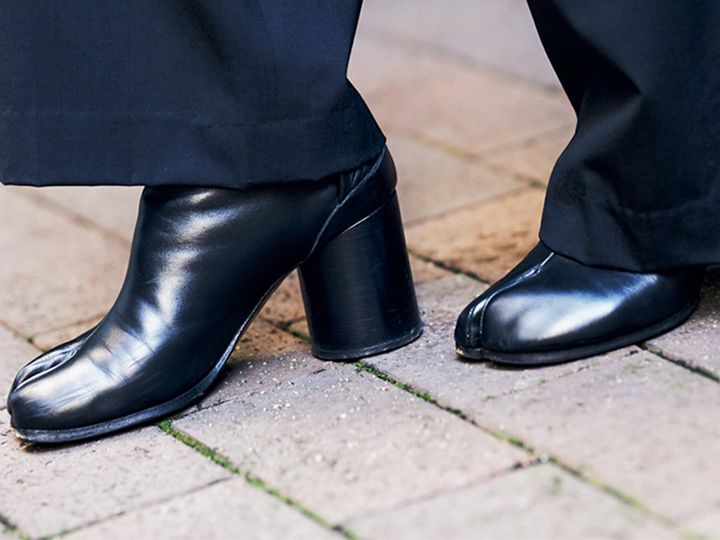 Maison Margielaのモードなブーツ