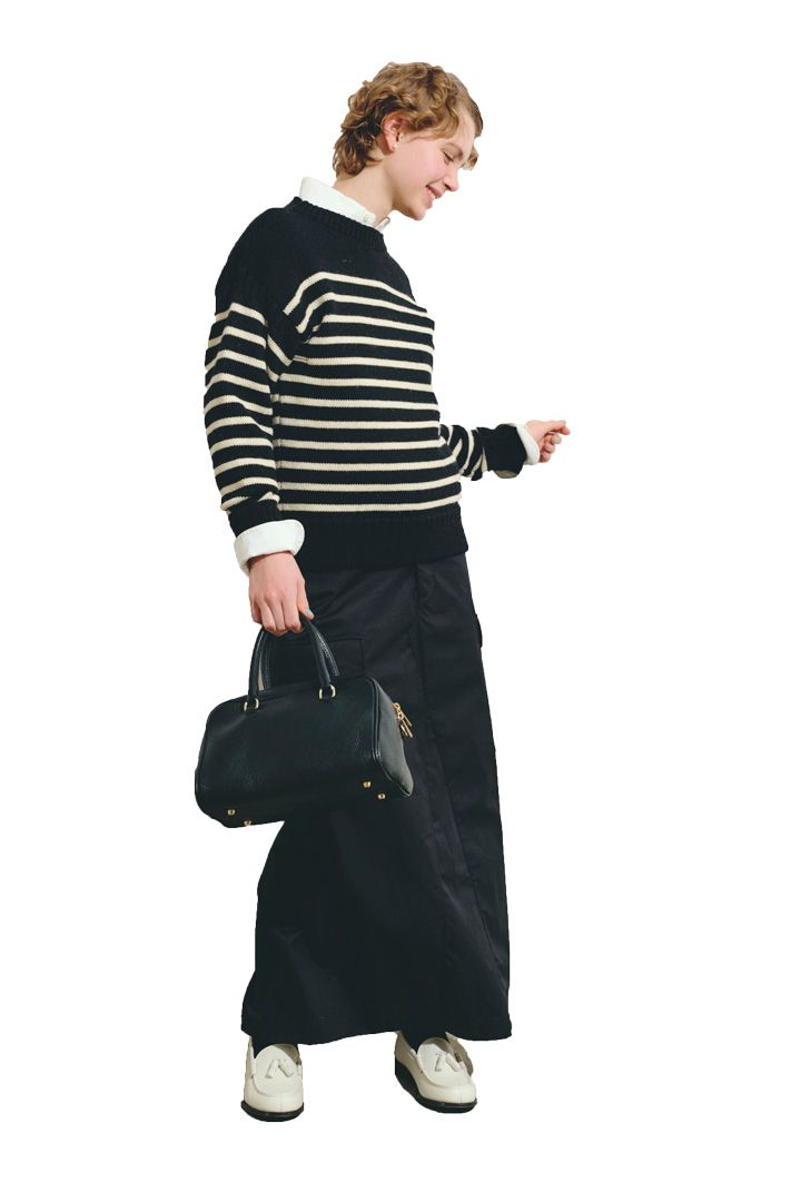 印象の違いにびっくり！黒と白の分量を変えた6コーデ