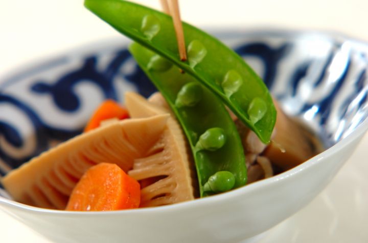 ほっこり タケノコと鶏肉の彩り煮物の作り方4