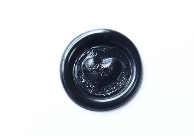 シーリングワックス押し型Sハート 使用例