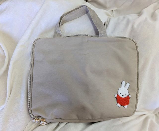 ミッフィー圧縮収納ポーチ