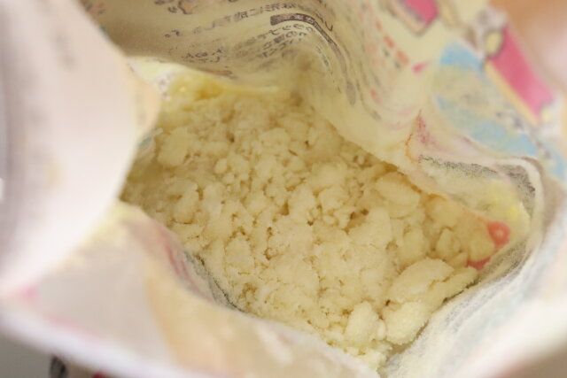 めちゃラククッキーミックス 振った後の状態