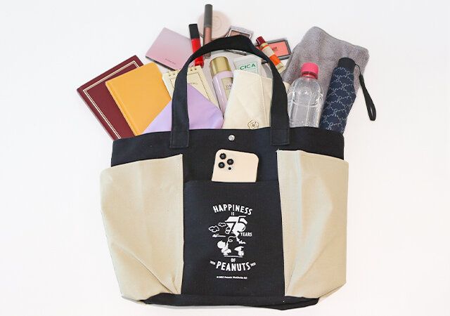 75周年の今しか手に入らないスヌーピーの大容量トートバッグ