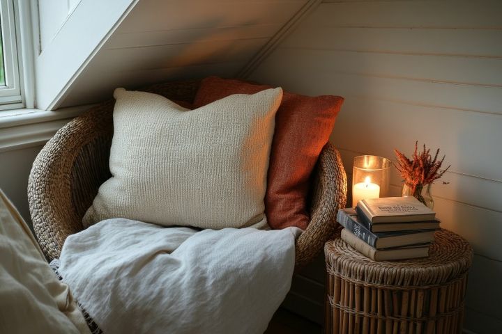 暖色インテリア キャンドル