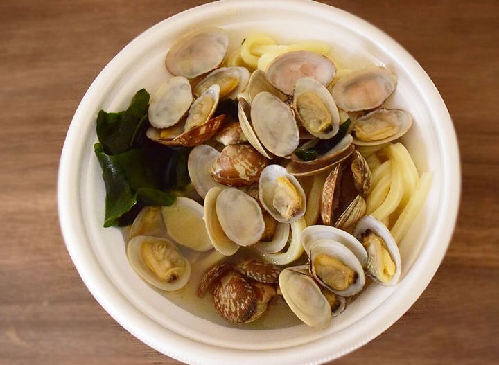 丸亀製麺「山盛りあさりうどん（並盛）」