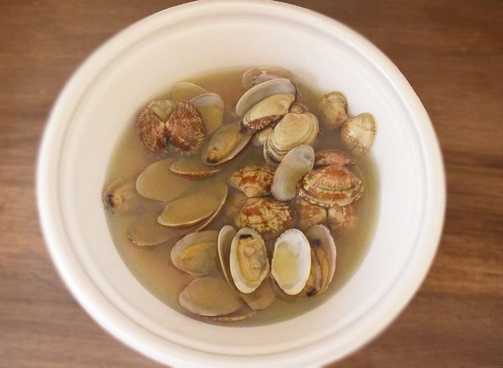 丸亀製麺「山盛りあさりうどん（並盛）」