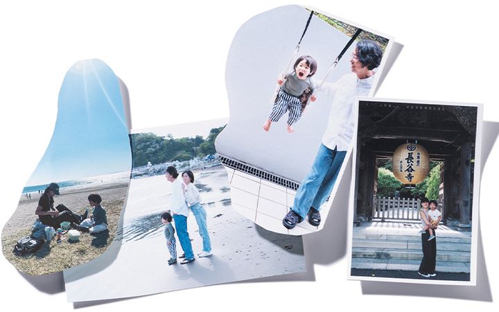 鎌倉に住む３人家族の思い出写真たち