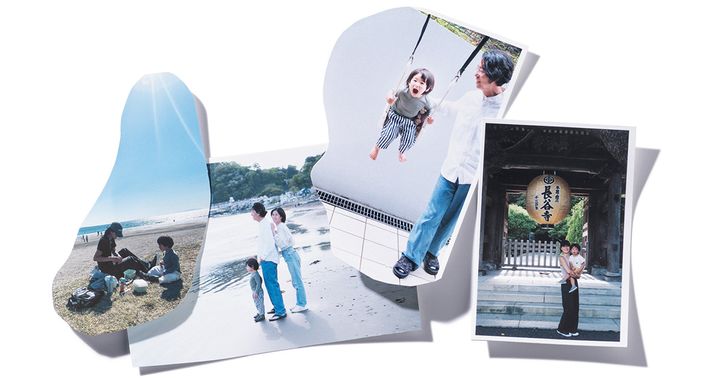 鎌倉に住む３人家族の思い出写真たち