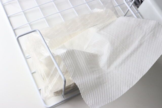 ワイヤーボックスティッシュホルダー 使用例