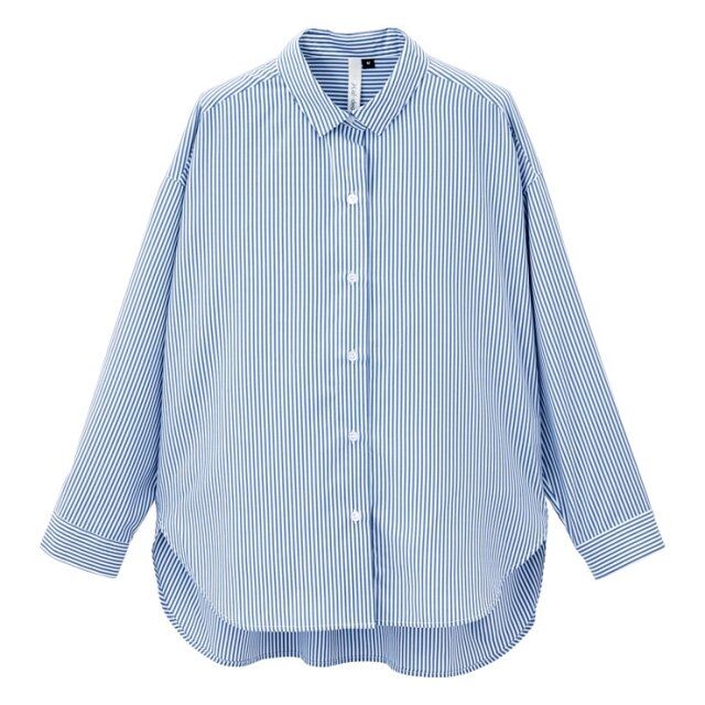 しまむらのストライプシャツ