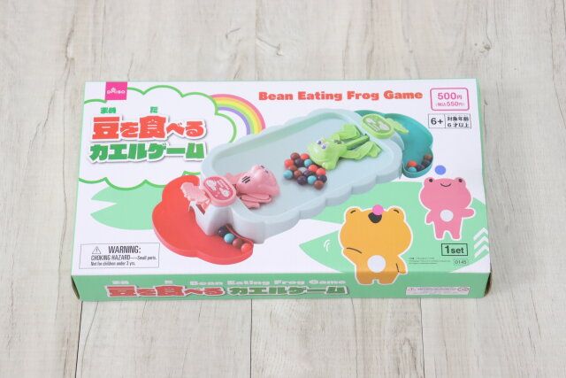 ダイソー 豆を食べるカエルゲーム パッケージ