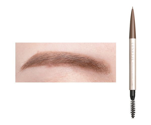 計算ずくの太さでリアルな眉毛が描ける