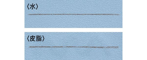 水にはとても強いアイブロウ。でも皮脂つき綿棒だと薄くなる