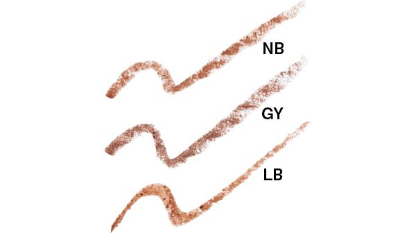 毛が生えていないところにも描きやすい、ブラウン系の3色展開