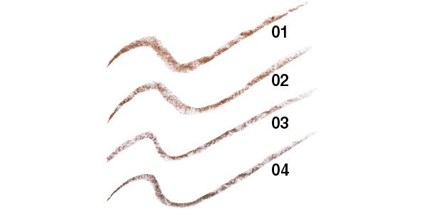 4色どれもが、ふんわりとやわらかな眉印象に仕上がるものばかり