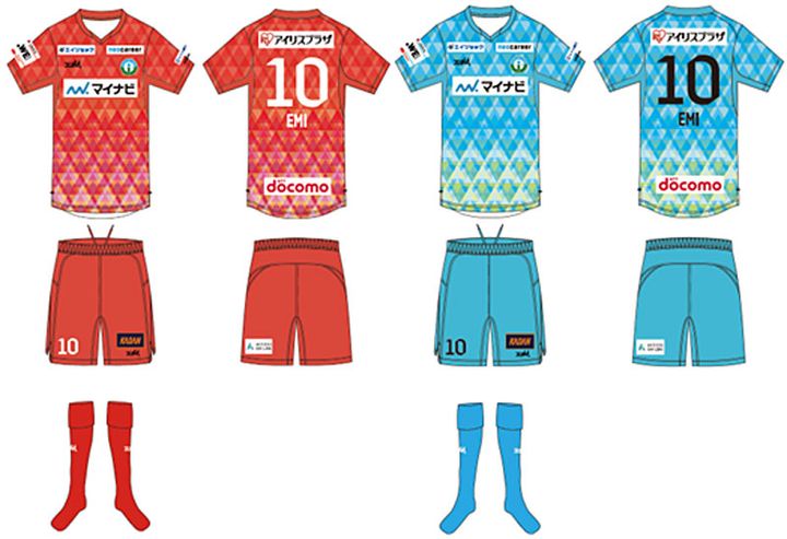 マイナビ仙台レディース、今年も「震災復興応援」ユニフォームを発表 東北の学生考案による和柄デザイン