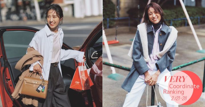 カットソーとパンツに白シャツを羽織った岡本あずささんとタートルとストライプシャツにグレーのアウターを羽織って白パンツを穿いた笹川友里さん